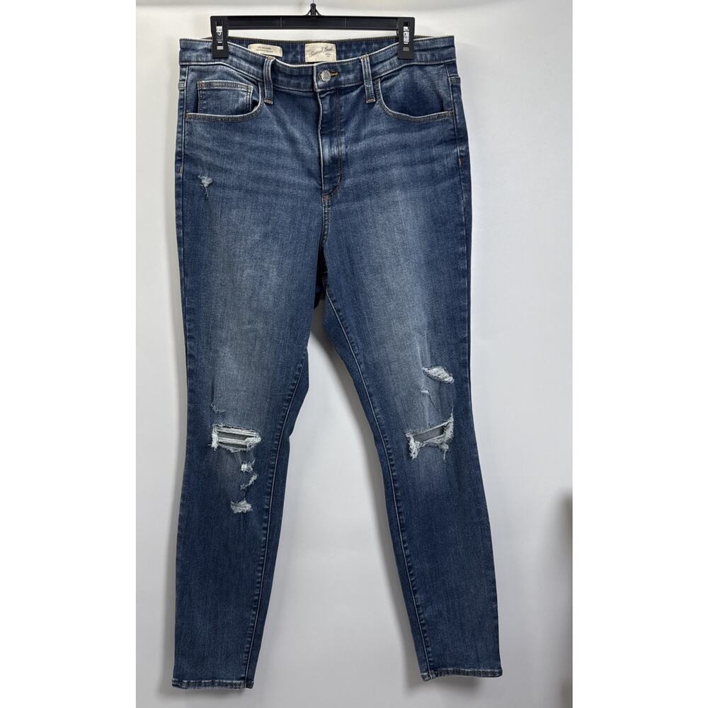 UNIVERSAL THREAD HIGH RISE Skinny DESTROYED JEANs Women’s Size 14L